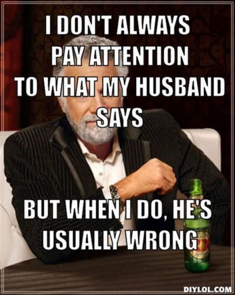 Husband Memes When Living A Happy Marriage Life Filled With Love