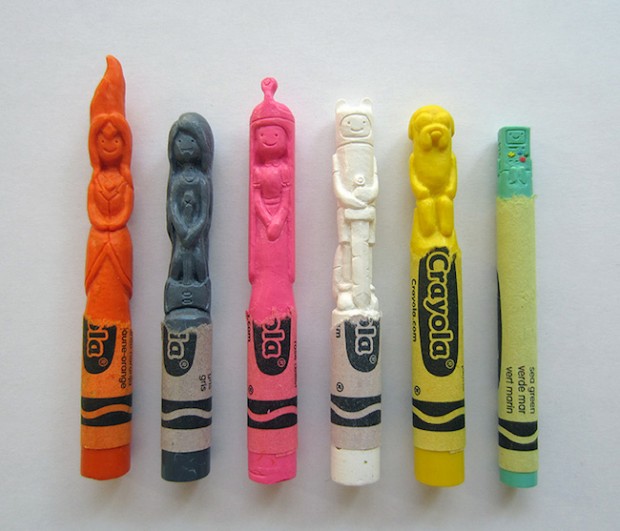 Wax Nostalgic Carved Crayons by Hoang Tran - Adventure Time