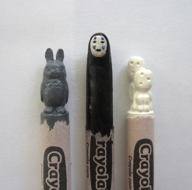 Wax Nostalgic Carved Crayons by Hoang Tran - Studio Ghibli