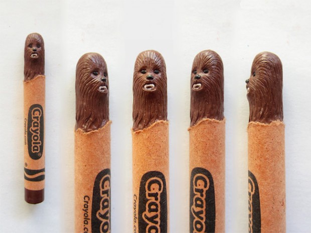 Wax Nostalgic Carved Crayons by Hoang Tran - Chewbacca