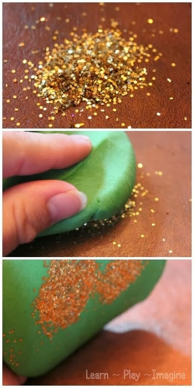 13 Home Cleaning Tips Using Normal Household Ingredients - Use Play-Doh to pick up glitter or messy materials.
