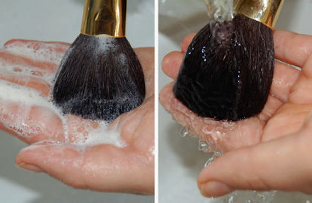Use baby shampoo to clean your makeup brushes.