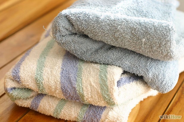 Use vinegar and baking soda to make your new towels more absorbent.