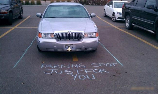 Parking spot just for you.