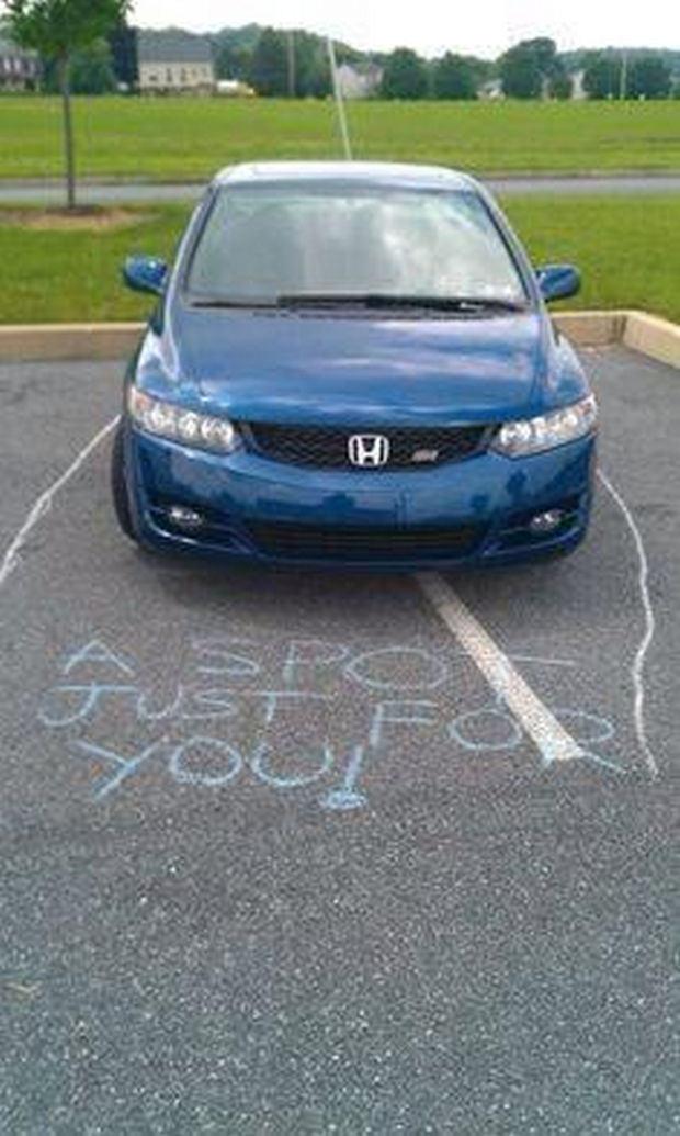 A parking spot just for you!