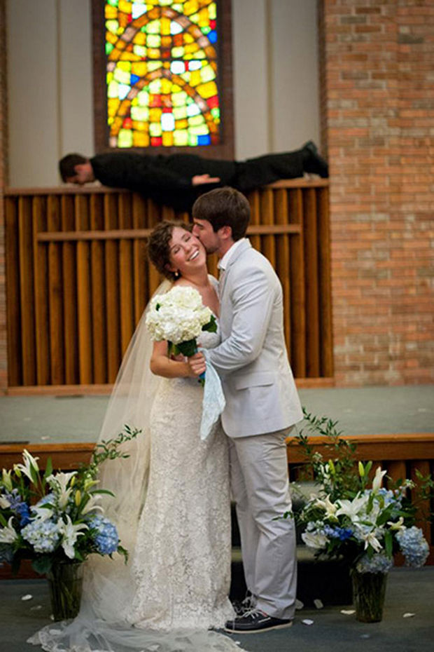 Planking - 30 Wedding Photobombs Will Have You Screaming ‘I Do!’ with Laughter