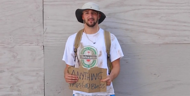 This Man Pretended to Be Homeless but You Won’t Believe What He Does