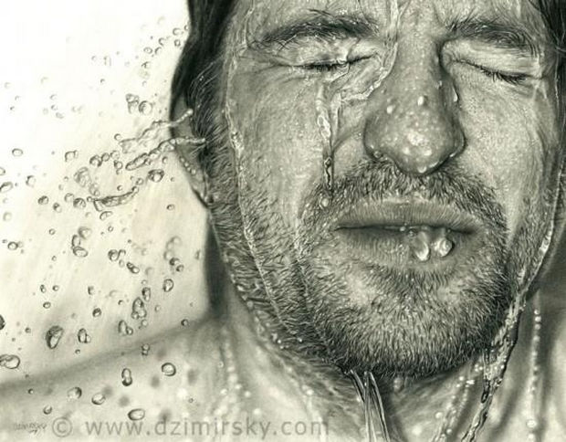 25 Amazingly Realistic Art Paintings - Dirk Dzimirsky - Graphite on paper.