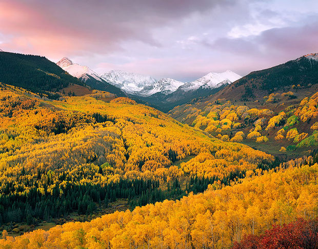 Fall colors in Capitol Creek Valley - Colorado.