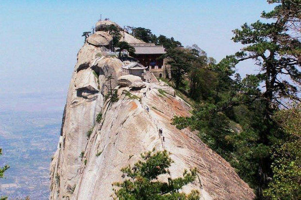 At the Southern peak, people have reached their destination, a teahouse.