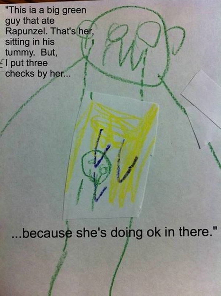 19 Clever Kids - Well, at least she's OK in there.