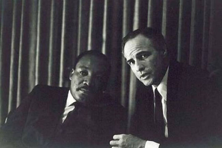 Martin Luther King Jr, and Marlon Brando.