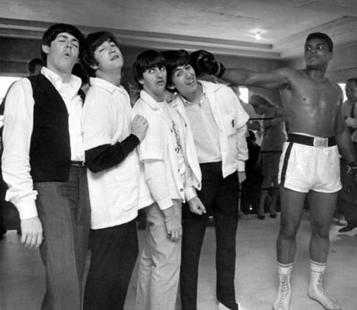The Beatles and Ali in 1964.