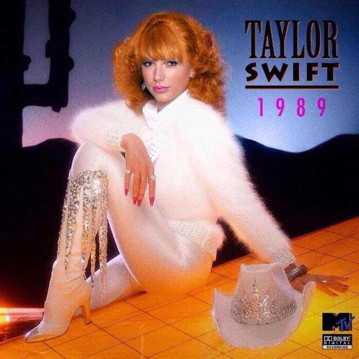 A neat retro concept cover of '1989' if it would have been released in the year 1989.