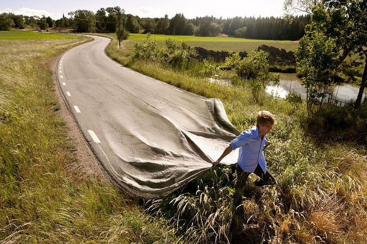 Erik Johansson Surrealism Art - Go your own road