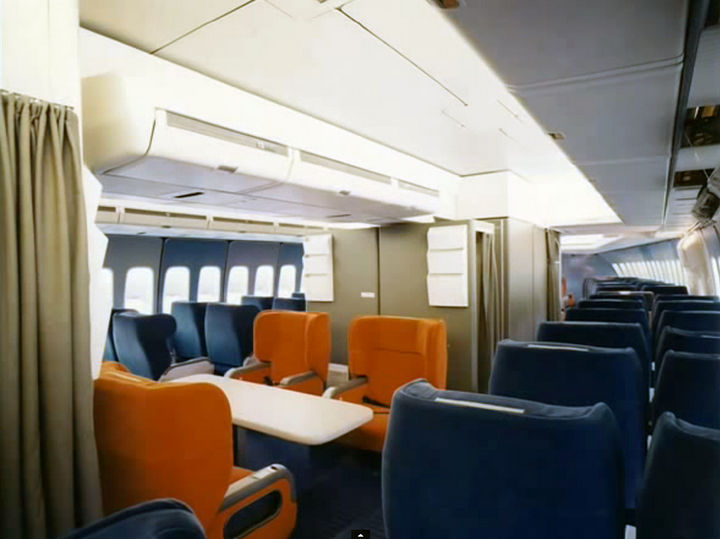The interior of airplanes had such clean lines and look uncluttered during the golden age of flying - 3.