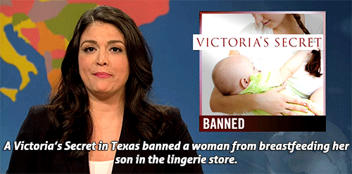 You Won't Believe What a Victoria's Secret in Texas Told a Nursing Mother. SNL Had the Perfect Response.