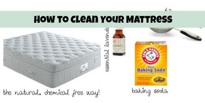 16 Cleaning Tips and Hacks - Clean your mattress with natural products.