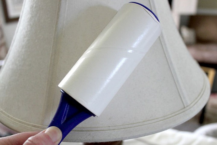 16 Cleaning Tips and Hacks - The fastest and easiest way to clean your lampshades is with a lint roller.