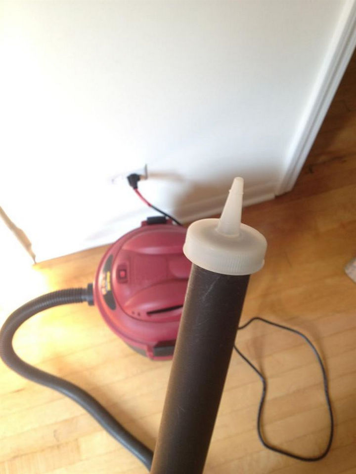 16 Cleaning Tips and Hacks - Attach a spray nozzle to your vacuum to get into hard to reach areas.