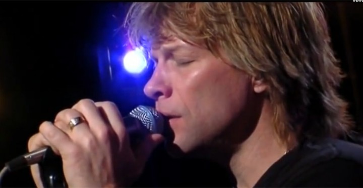 Bon Jovi Sings 'Hallelujah', a Classic Leonard Cohen Song.