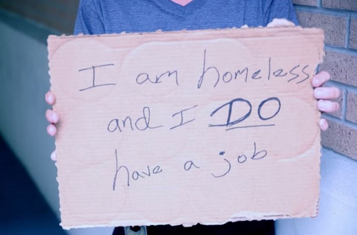 I am homeless and I do have a job.