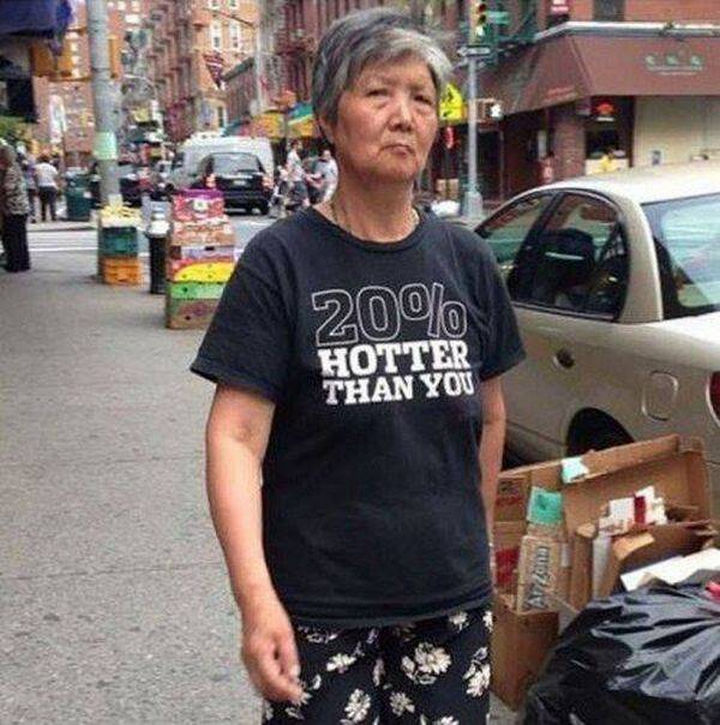11 Seniors Wearing Funny Shirts - Only 20%?