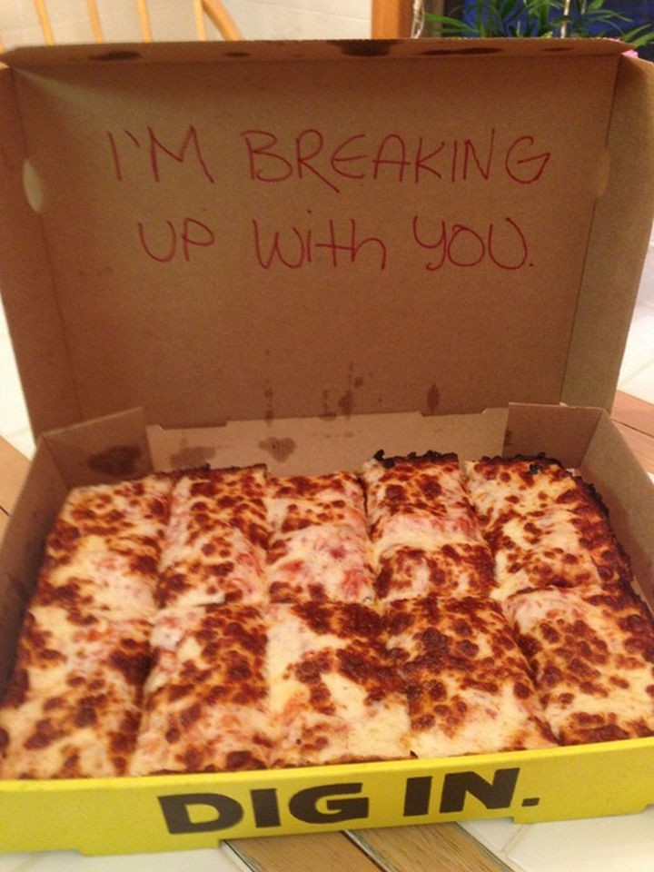 10 Breakup Letters You Won't Believe Are Real - Keep calm and eat your feelings. Dig in.