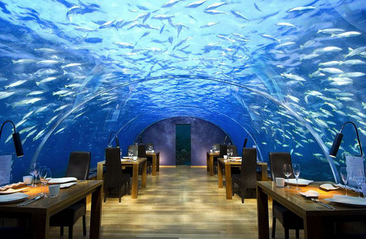 12 Amazingly Cool Hotels - Conrad Maldives, Rangali Island.