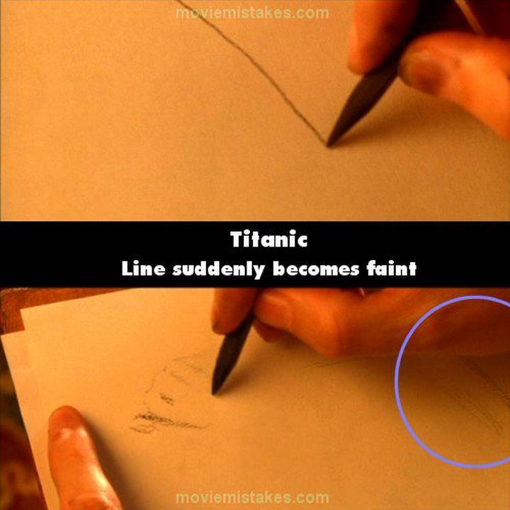 20 Titanic Movie Mistakes - Line suddenly becomes faint.