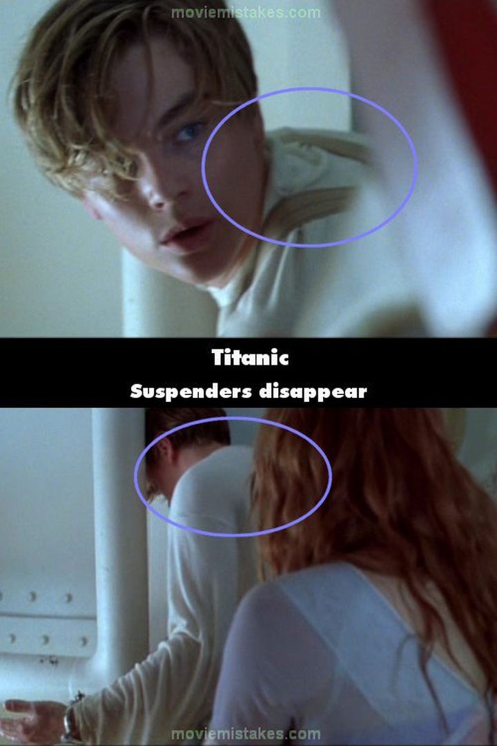 20 Titanic Movie Mistakes - Suspenders disappear.