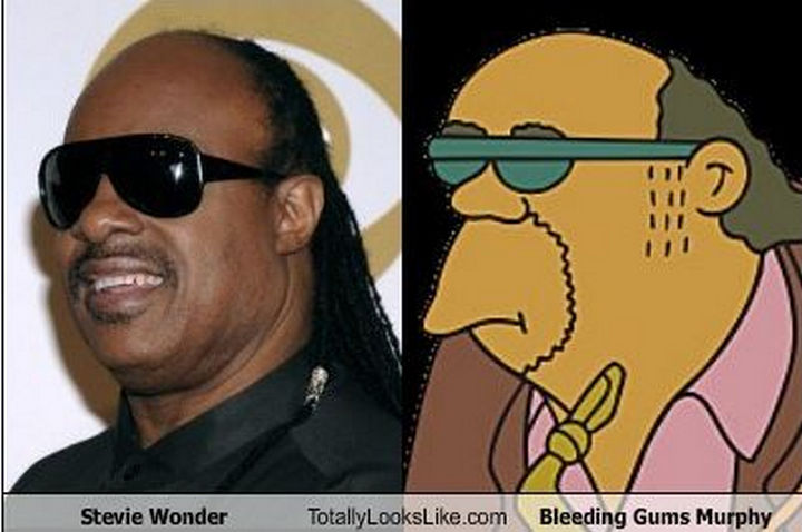 25 People That Look Like Cartoon Characters In Real Life - Bleeding Gums Murphy of The Simpsons.