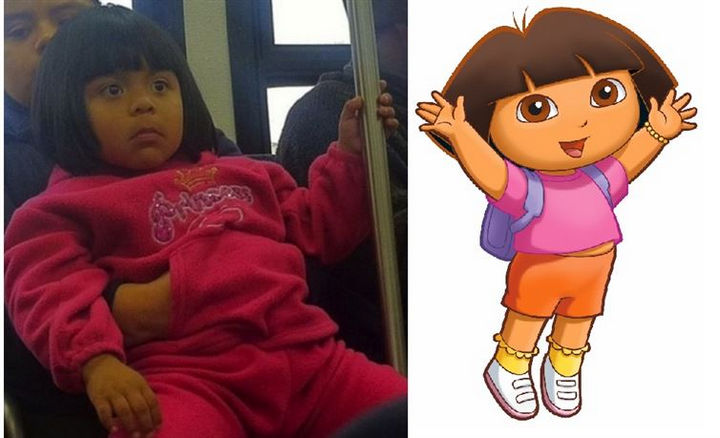 25 People That Look Like Cartoon Characters In Real Life - Dora the Explorer.
