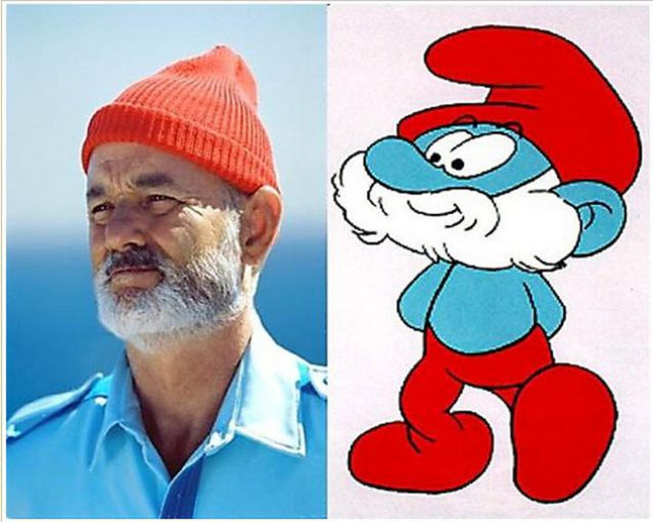25 People That Look Like Cartoon Characters In Real Life - Papa Smurf of The Smurfs.