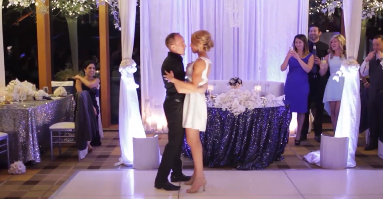 Couple Surprises Wedding Guests with Unforgettable Dirty Dancing Routine