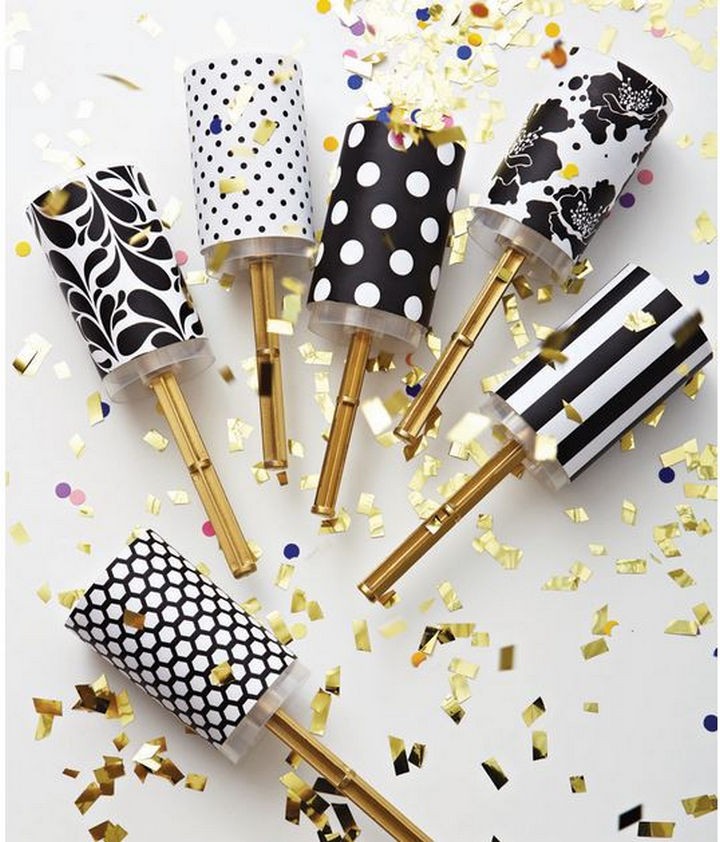 16 Party Hacks - Make DIY confetti poppers.