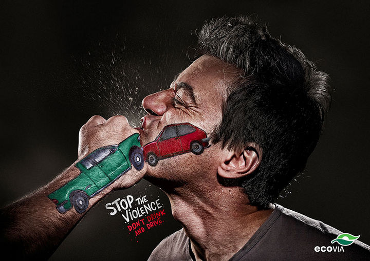 36 Social Awareness Posters - Ecovia: Stop The Violence - Don’t Drink And Drive.