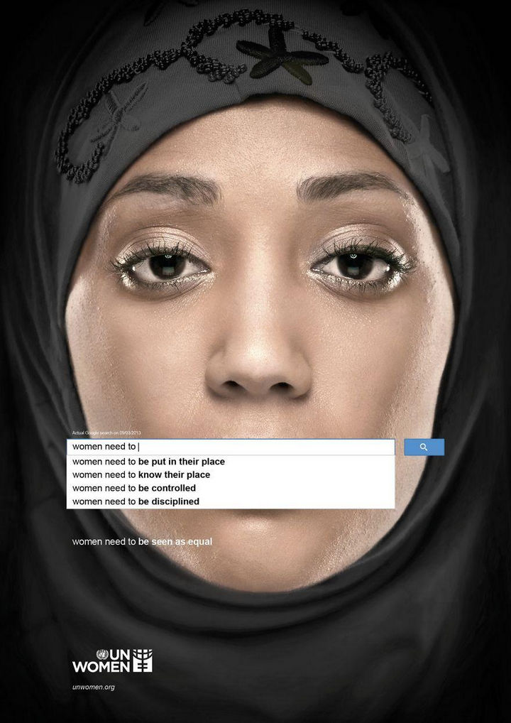 36 Social Awareness Posters - UN Women: Actual Google Searches and the Perceptions Of Women.