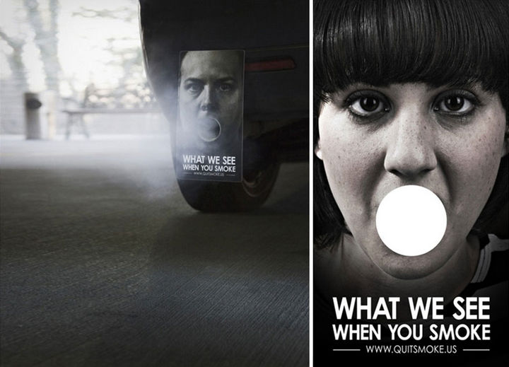 36 Social Awareness Posters - Quitsmoke: What We See When You Smoke.
