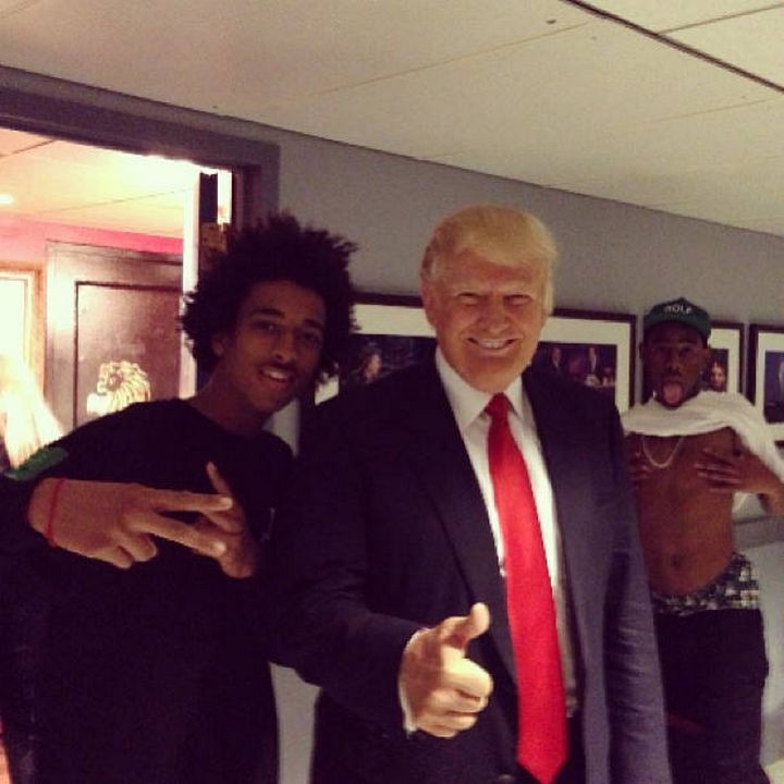 38 Photobombs so Good They Should Have a Sandwich Named After Them - The "Trumpin' Tyler the Creator" Taco.