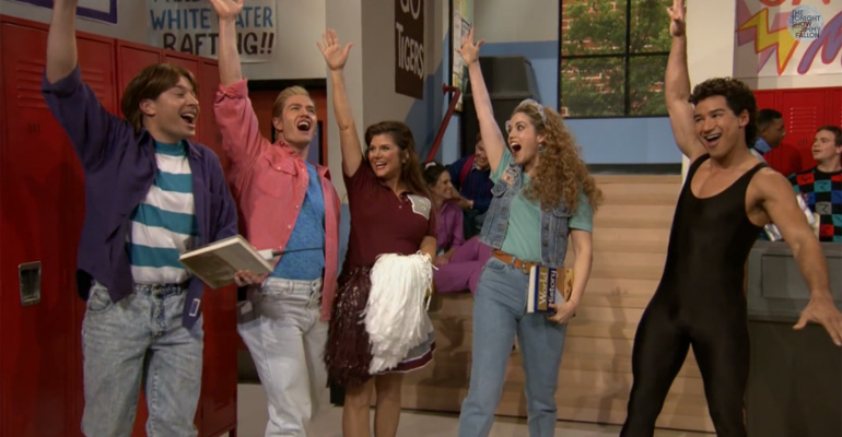 Cast of ‘Saved by the Bell’ Fabulously Reunites on Jimmy Fallon’s ‘the Tonight Show’