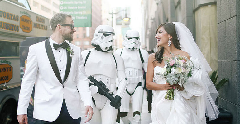 These Star Wars Superfans Had the Most Elegant Star Wars Wedding Ever