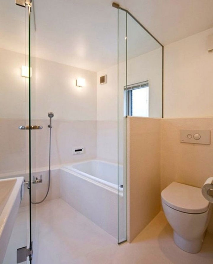 Small House Design in Japan - The washroom is very impressive with clean lines and it appears spacious.