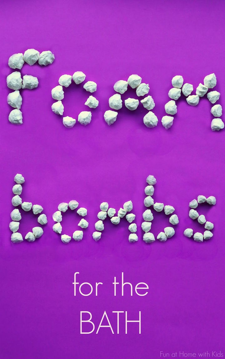 Create awesome bath foam bombs for bathtime fun.
