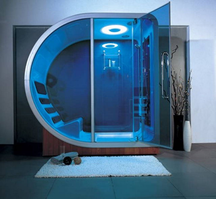 13 Beautiful Showers - Futuristic shower.