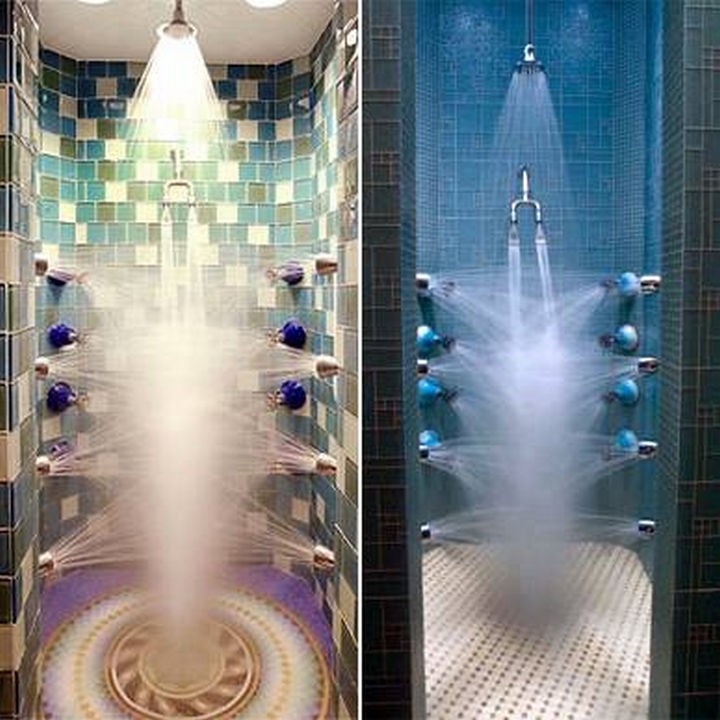 Omnidirectional shower.