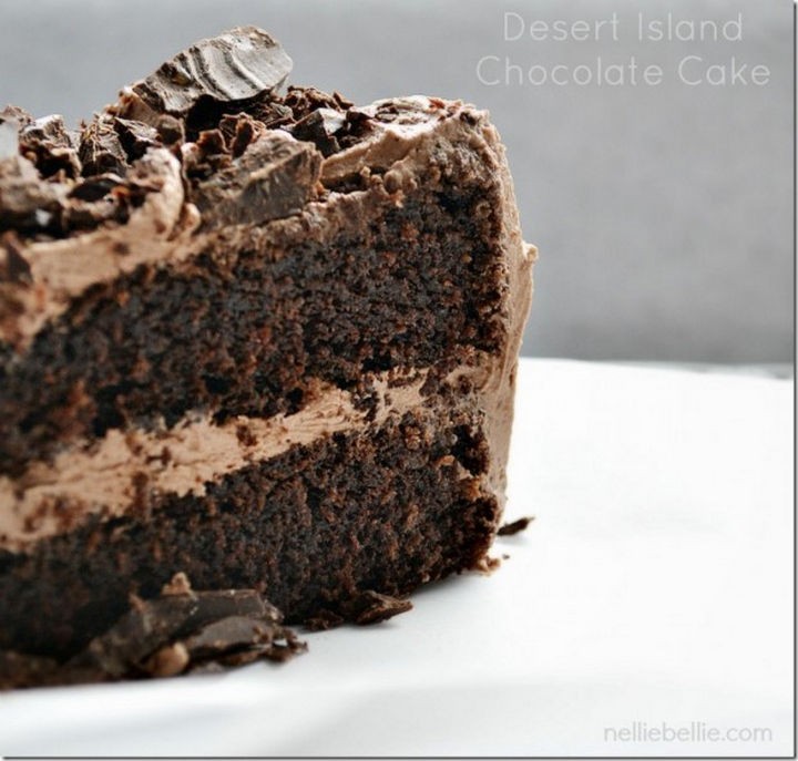 19 Chocolate Cake Recipes That Are Better Than Any Boyfriend - Desert island chocolate cake.