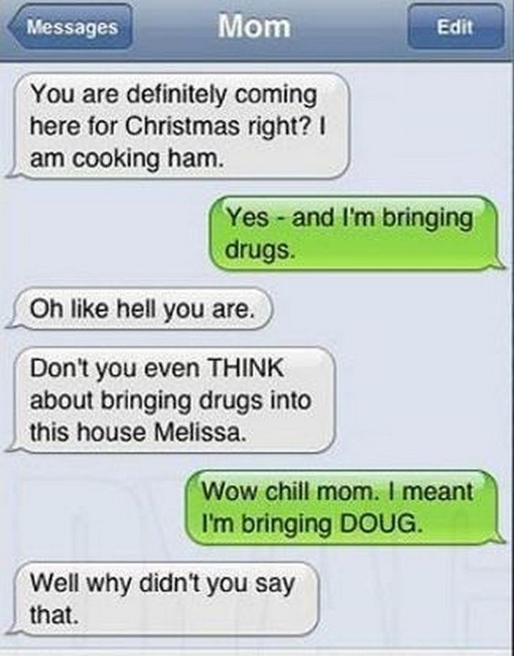 22 Hilarious Texts between Parents and Their Kids - Damn autocorrect!
