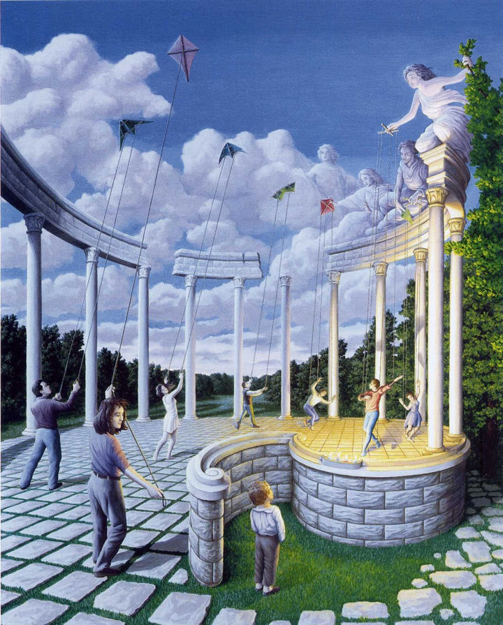 27 Amazing Optical Illusion Paintings By Rob Gonsalves