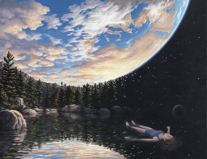 Rob Gonsalves Paintings - The Phenomenon of Floating.